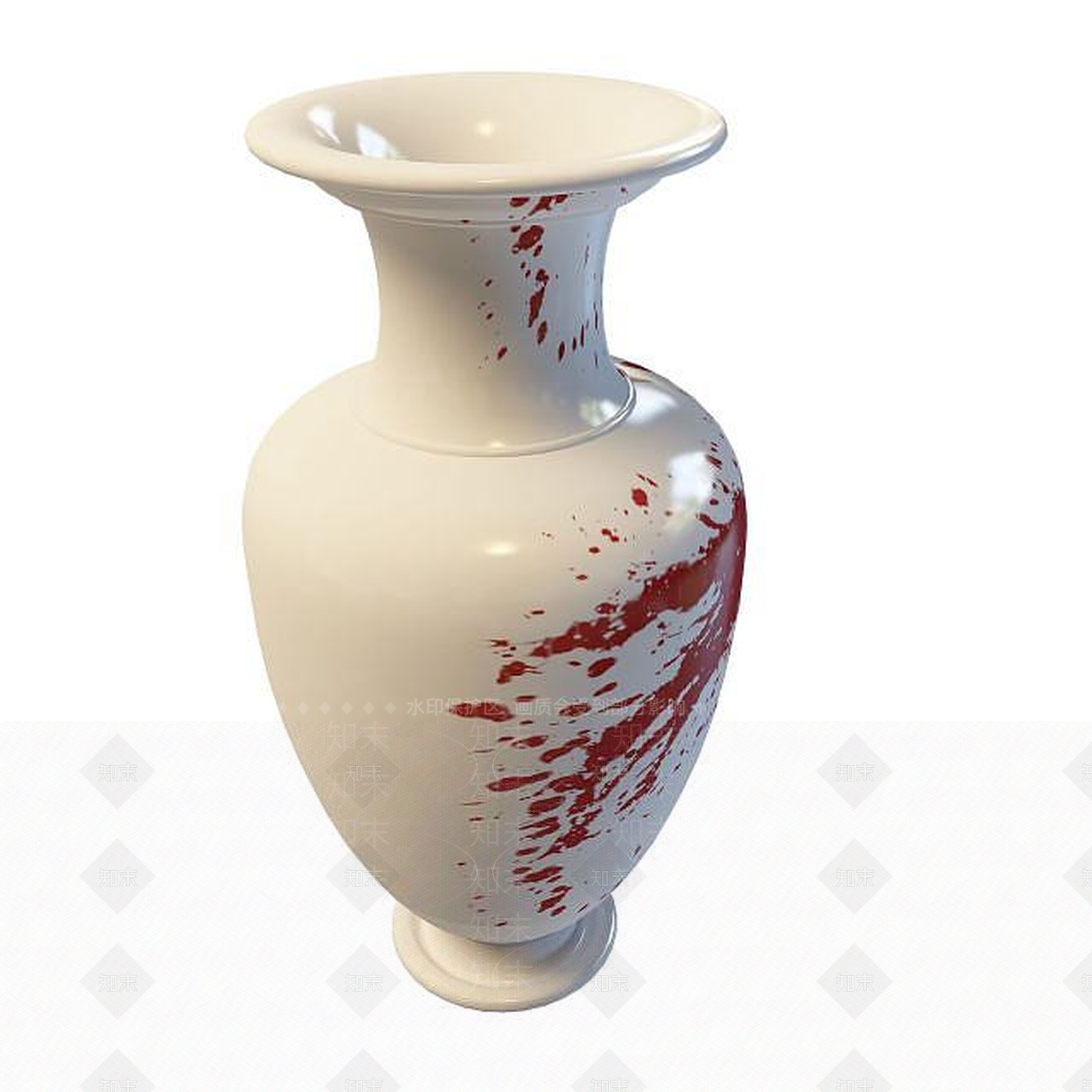 现代插花瓷器3D模型下载【ID:1195542066】
