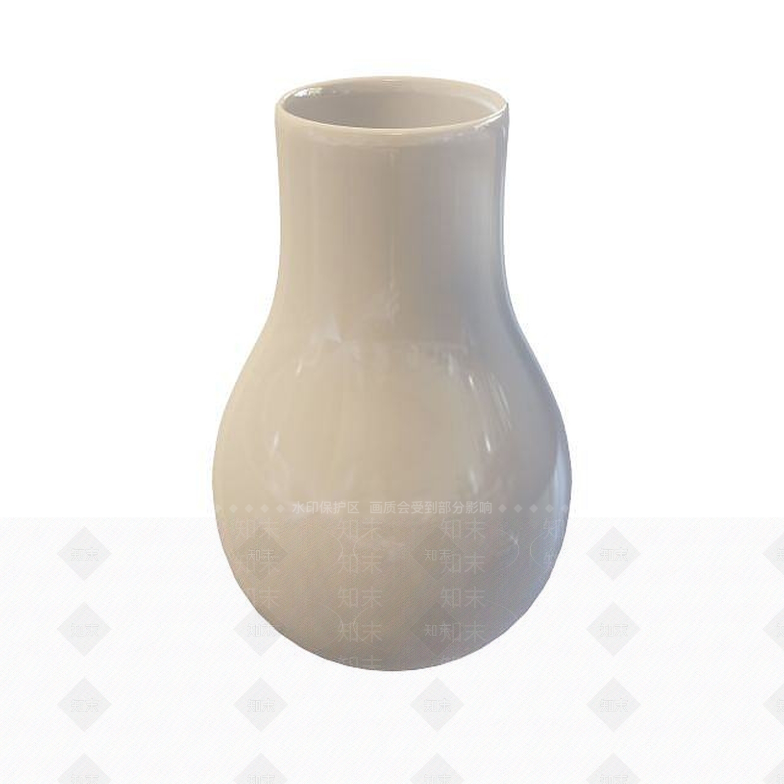 现代陶瓷花瓶3D模型下载【ID:1195542159】