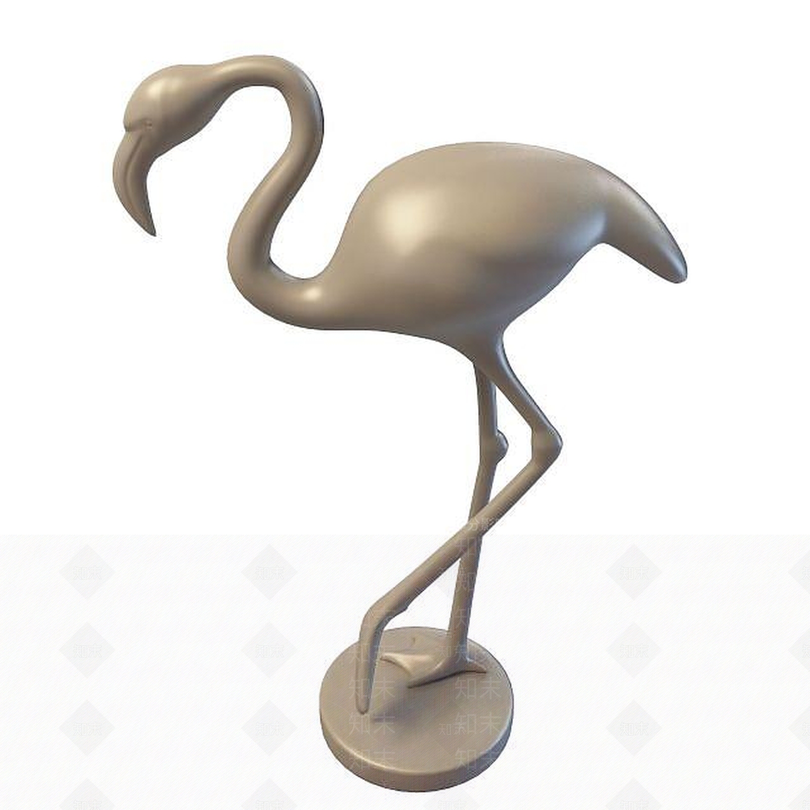 现代丹顶鹤摆件3D模型下载【ID:1195542232】