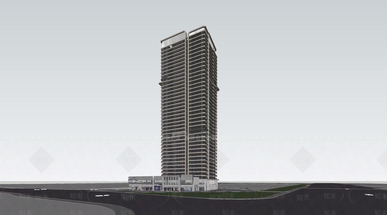 现代其他商业建筑SU模型下载【ID:1195543432】