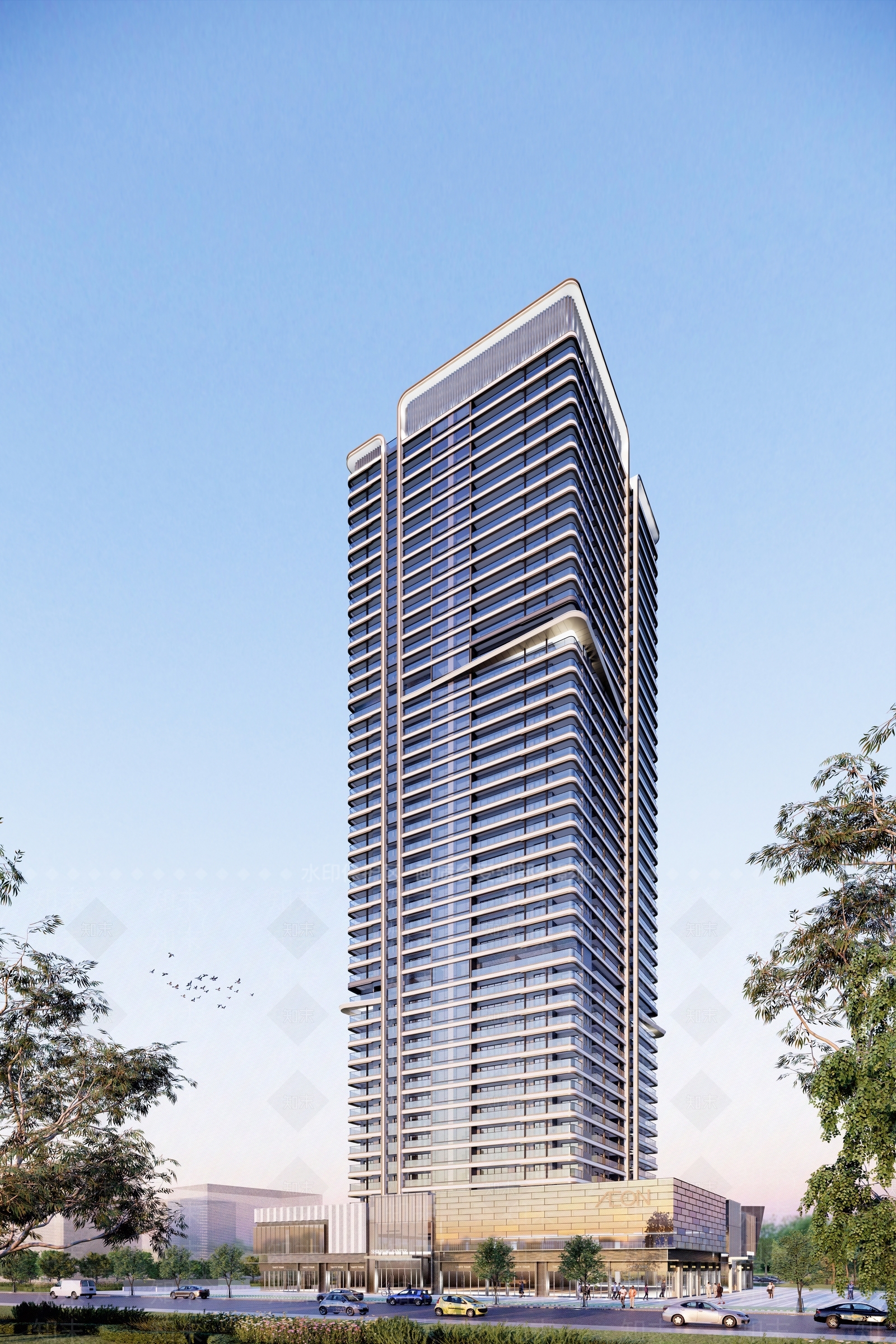 现代其他商业建筑SU模型下载【ID:1195543432】