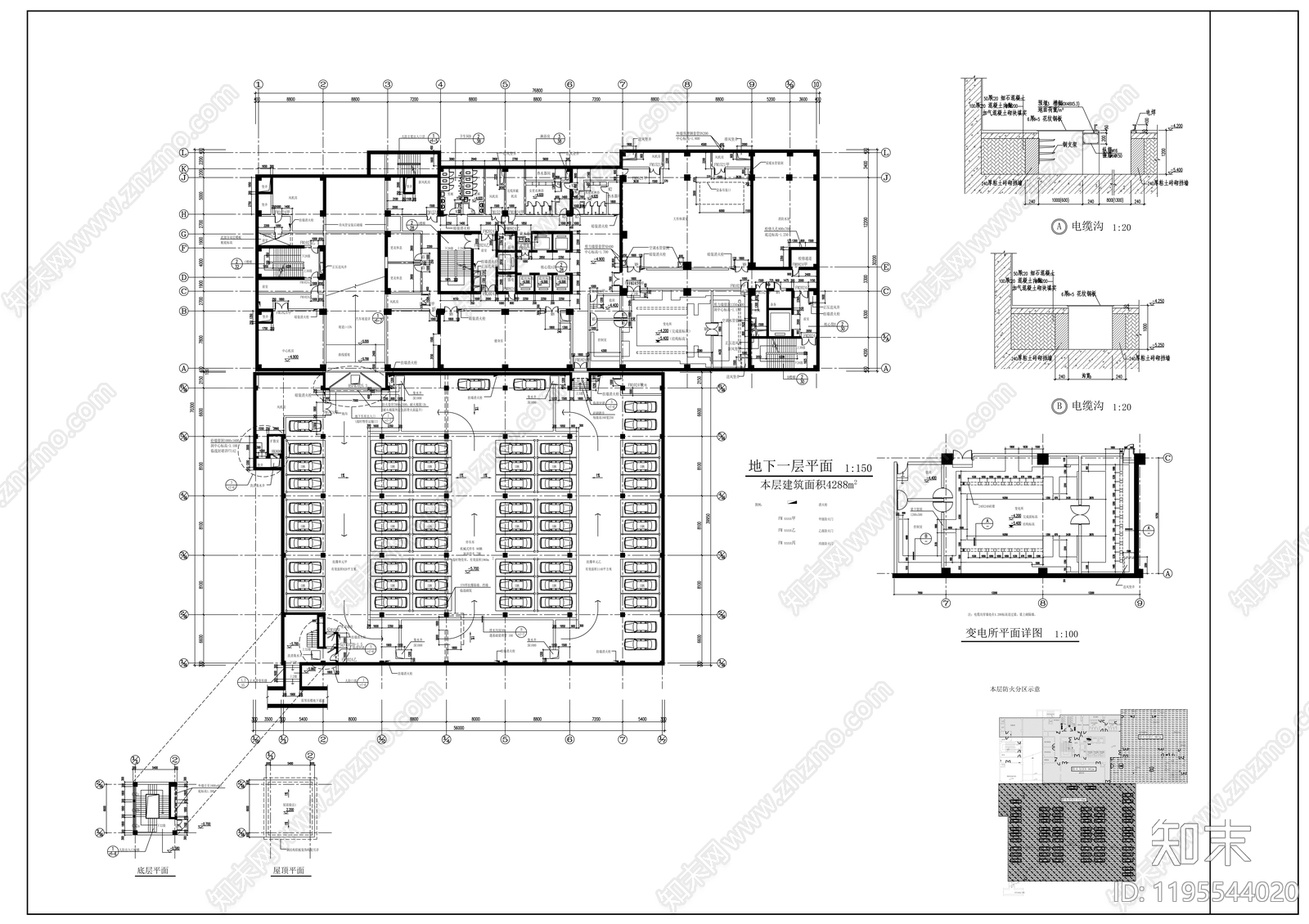 建筑平面布置图施工图下载【ID:1195544020】