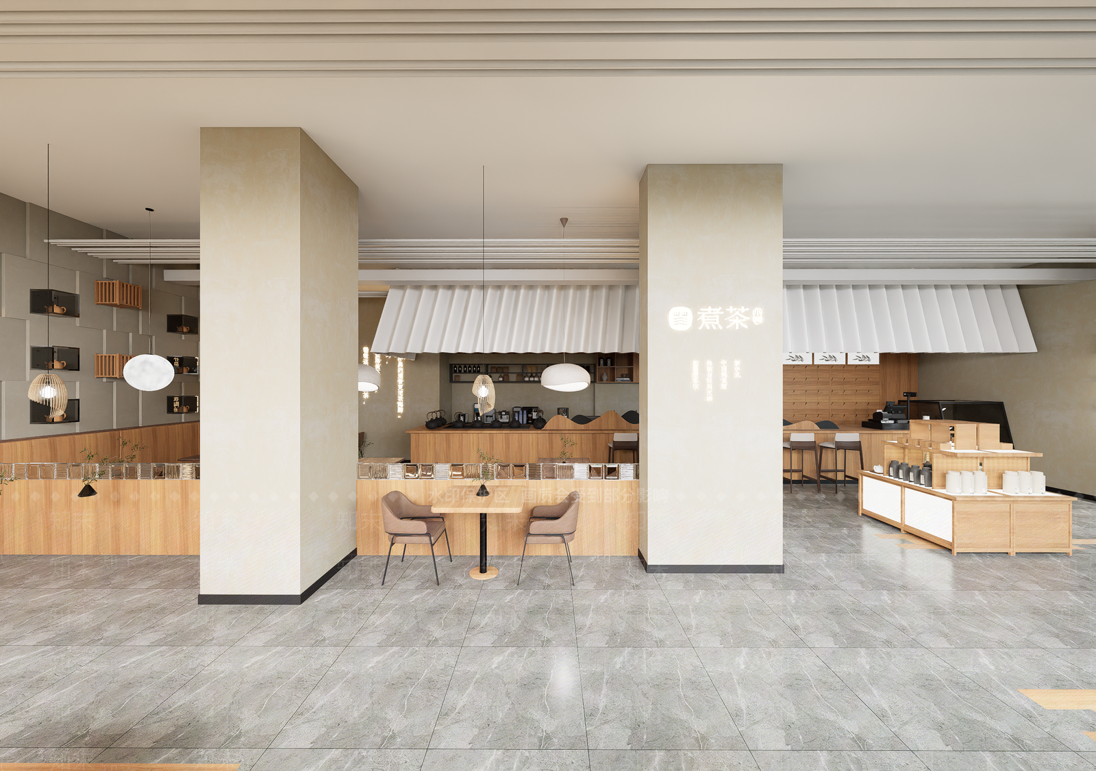 新中式现代茶馆SU模型下载【ID:1195545889】