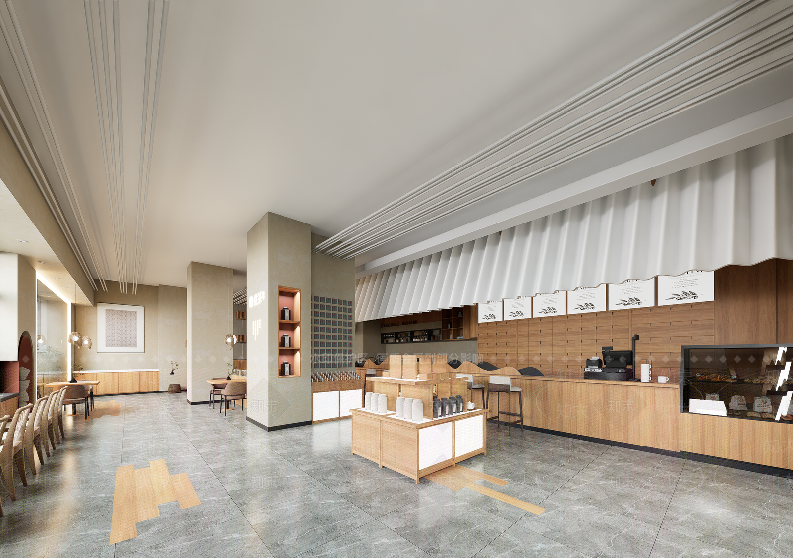现代新中式茶馆SU模型下载【ID:1195546167】
