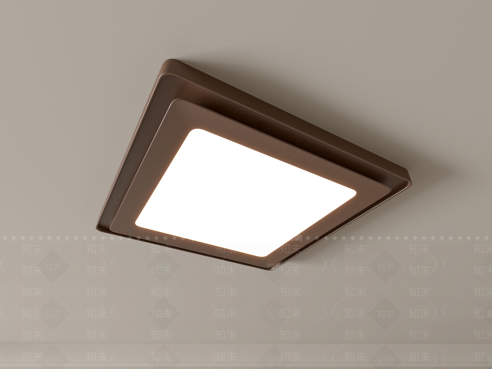 现代吸顶灯3D模型下载【ID:1195552646】