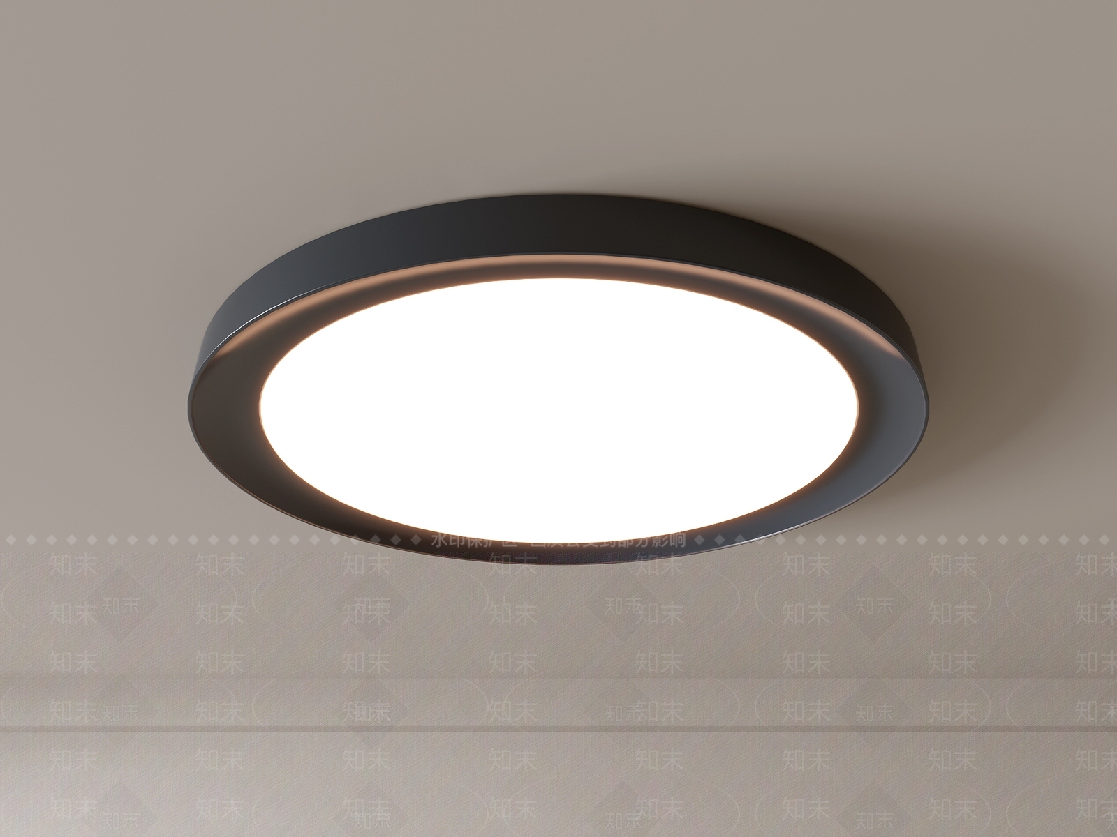现代吸顶灯3D模型下载【ID:1195553179】