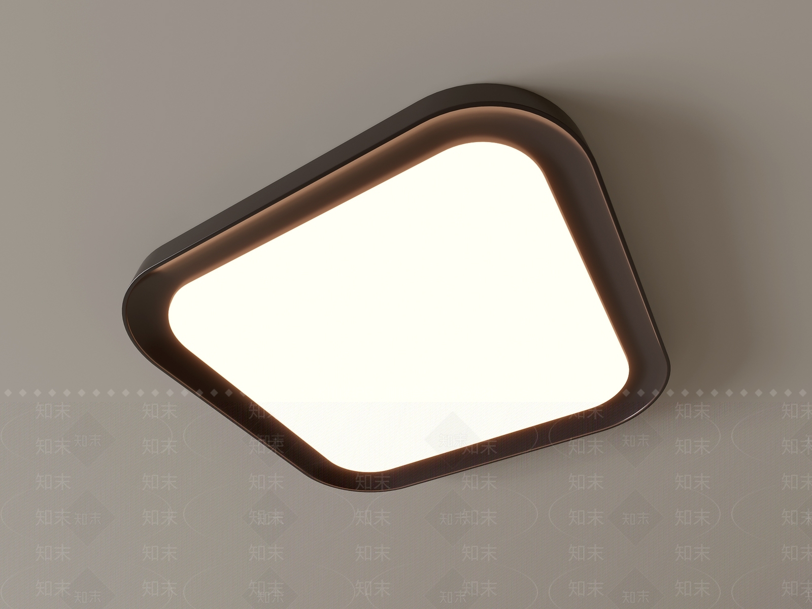 现代吸顶灯3D模型下载【ID:1195553798】