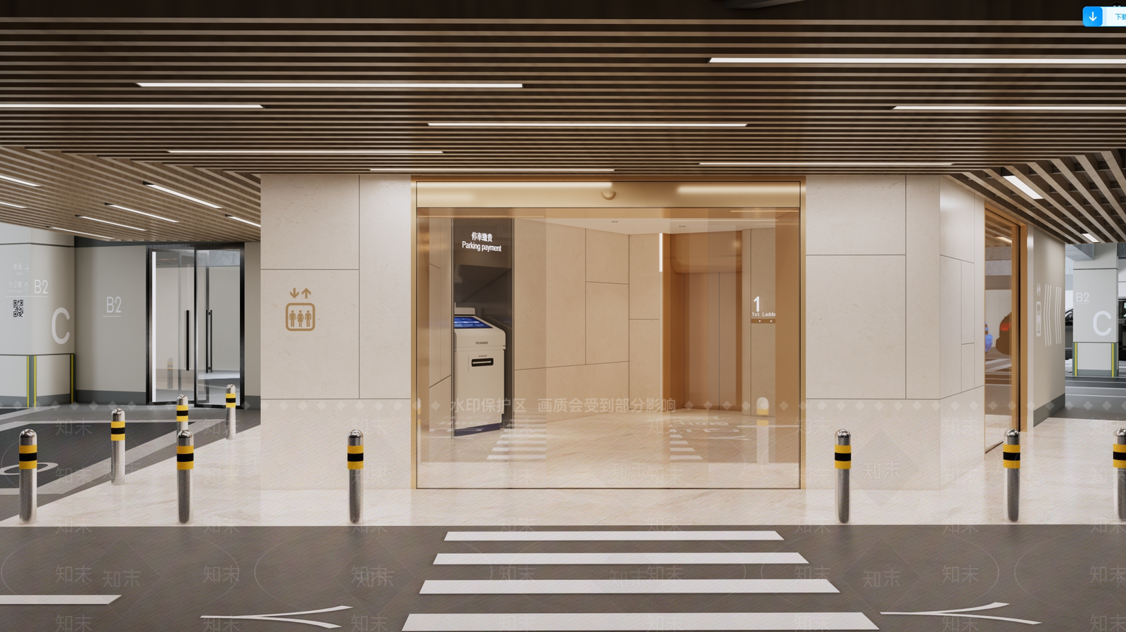 现代其他公共空间SU模型下载【ID:1195554578】