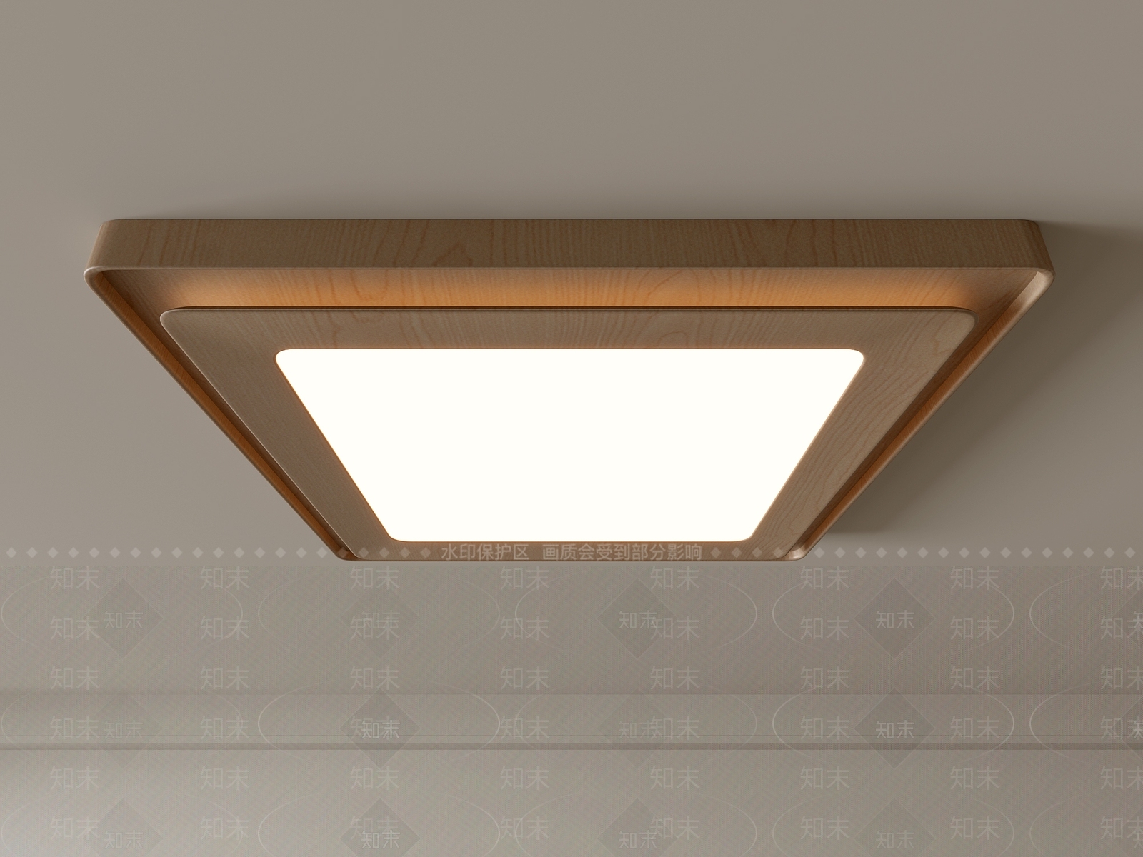 现代吸顶灯3D模型下载【ID:1195554948】