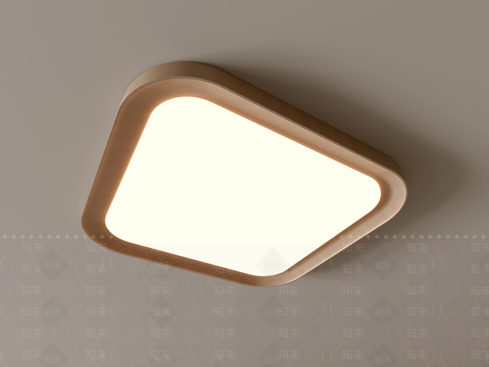现代吸顶灯3D模型下载【ID:1195555807】