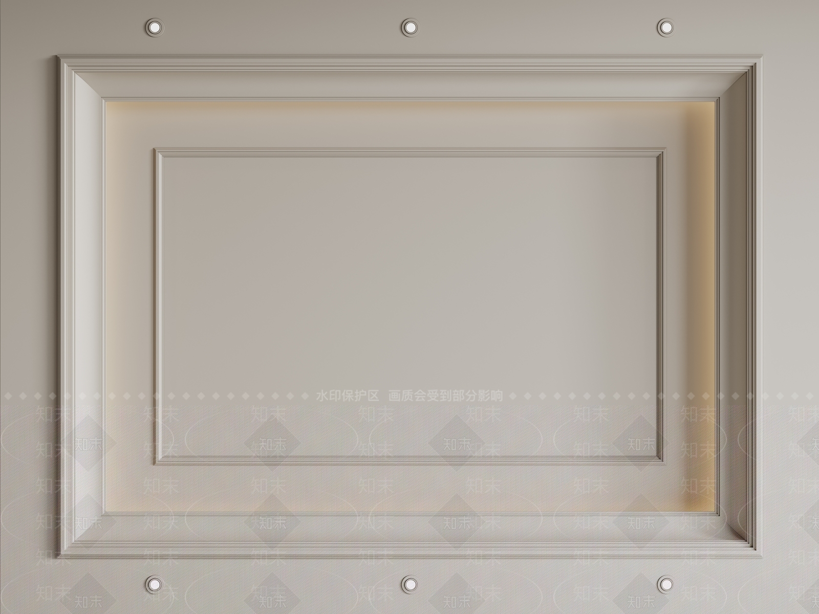 法式欧式吊顶SU模型下载【ID:1195556742】