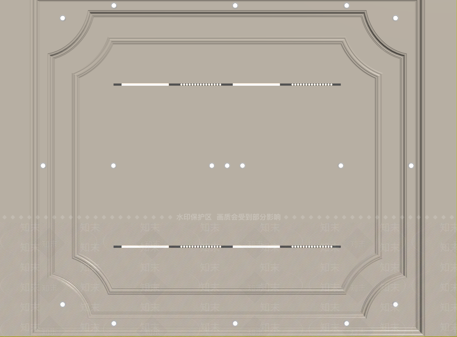 法式欧式吊顶SU模型下载【ID:1195556775】