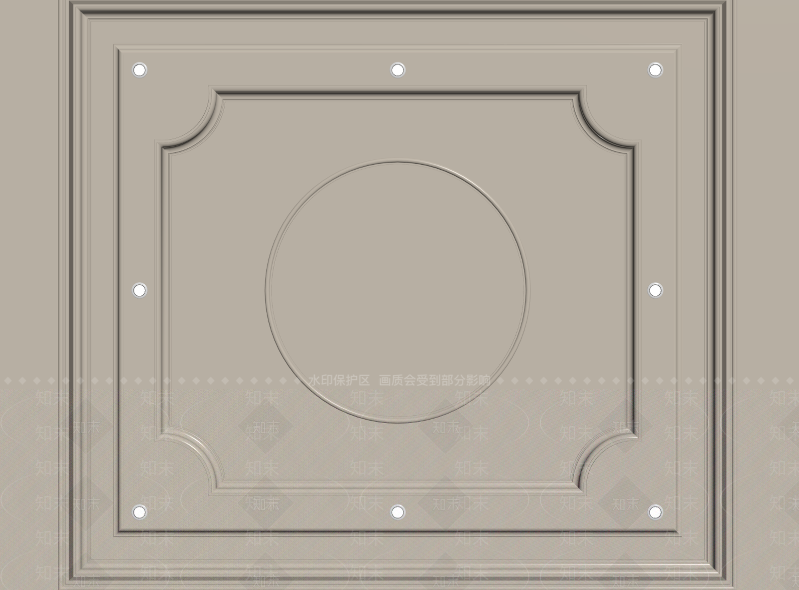法式欧式吊顶SU模型下载【ID:1195557071】