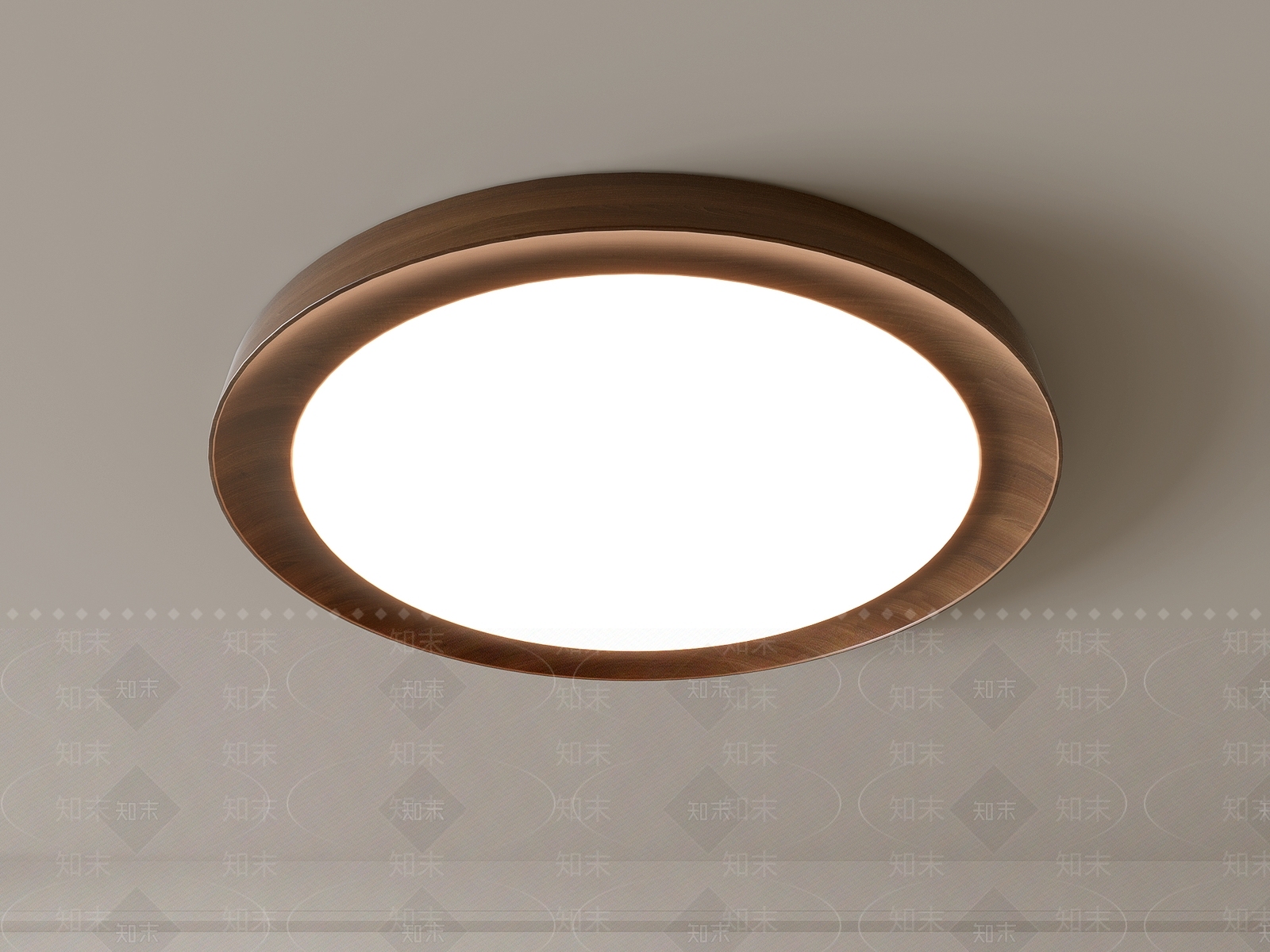 现代吸顶灯3D模型下载【ID:1195556519】