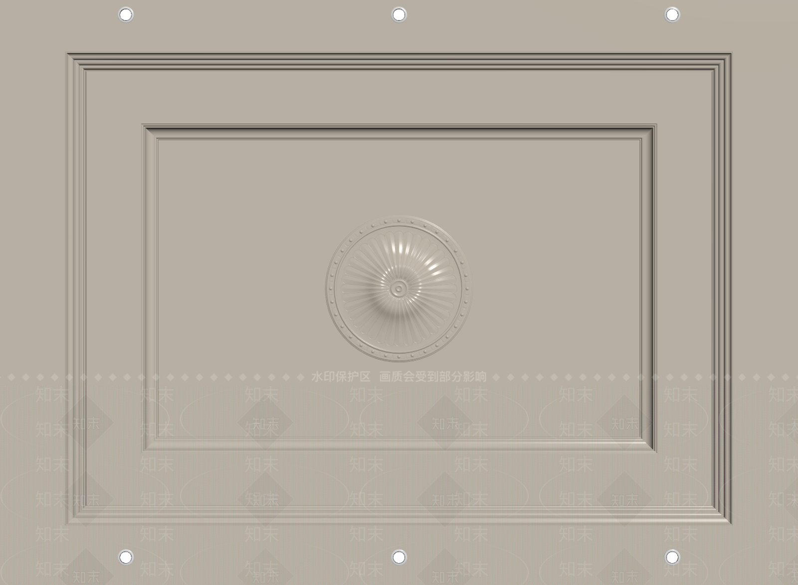 法式欧式吊顶SU模型下载【ID:1195557053】