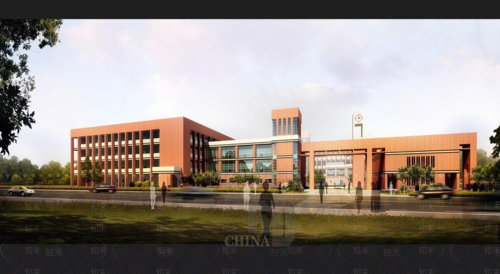 现代学校外观3D模型下载【ID:1195558200】