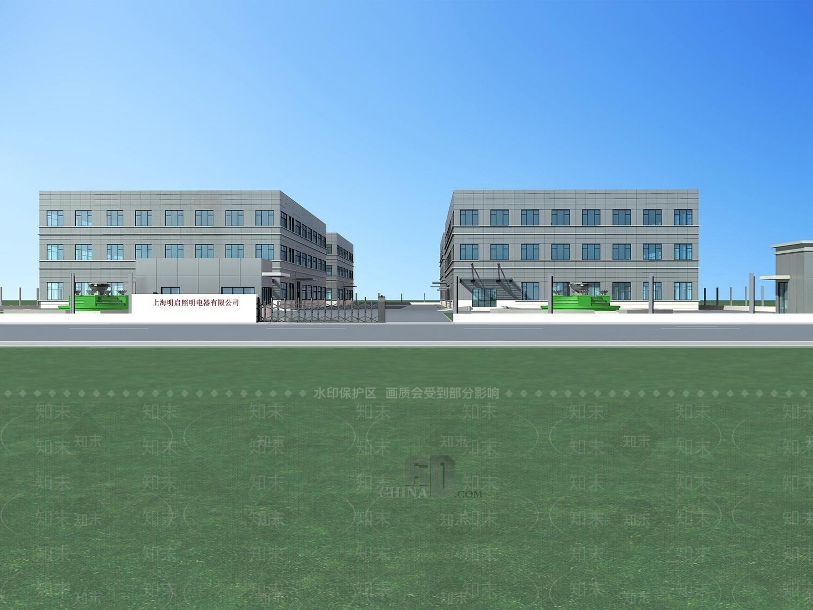 现代厂房3D模型下载【ID:1195558495】