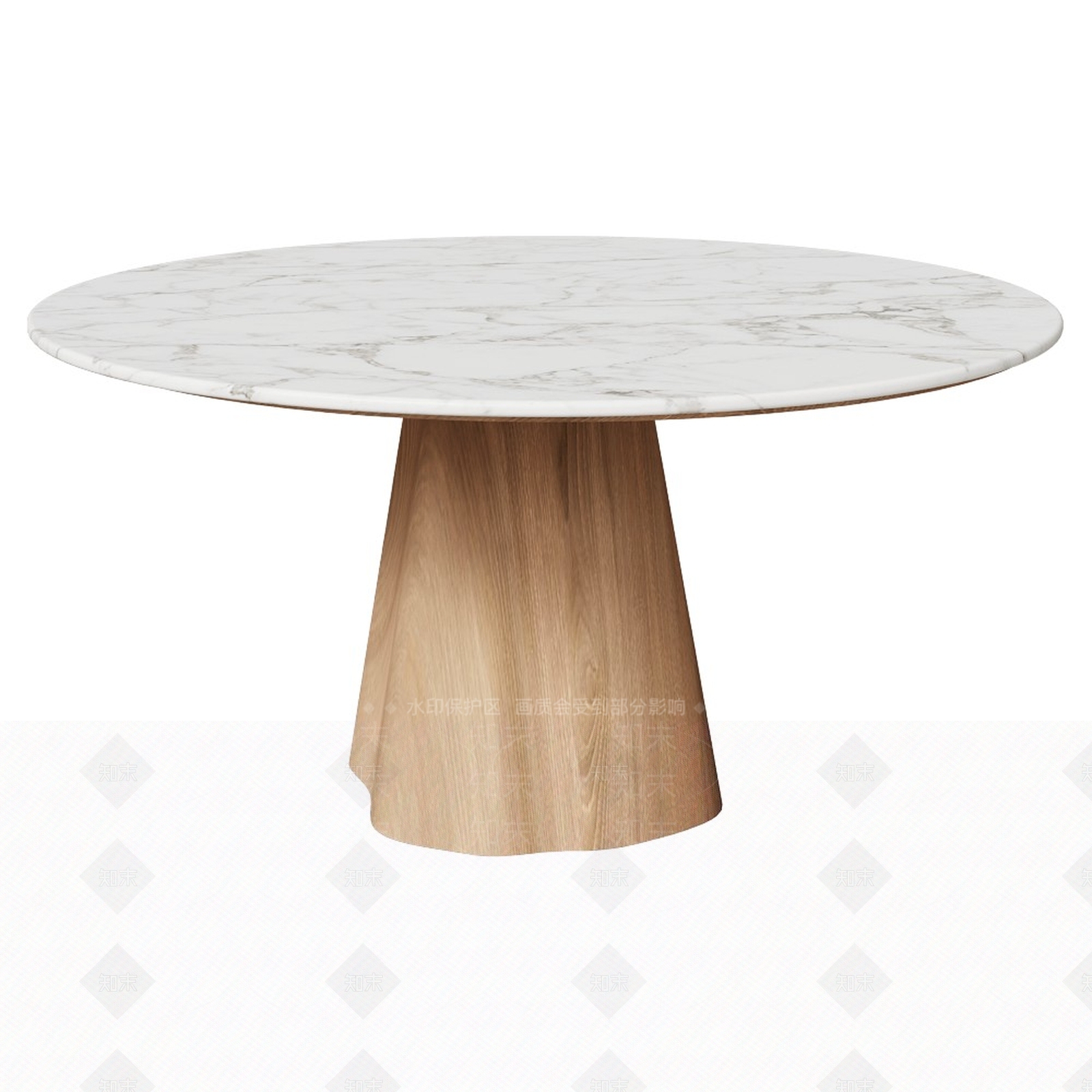 极简北欧餐桌3D模型下载【ID:1195561281】