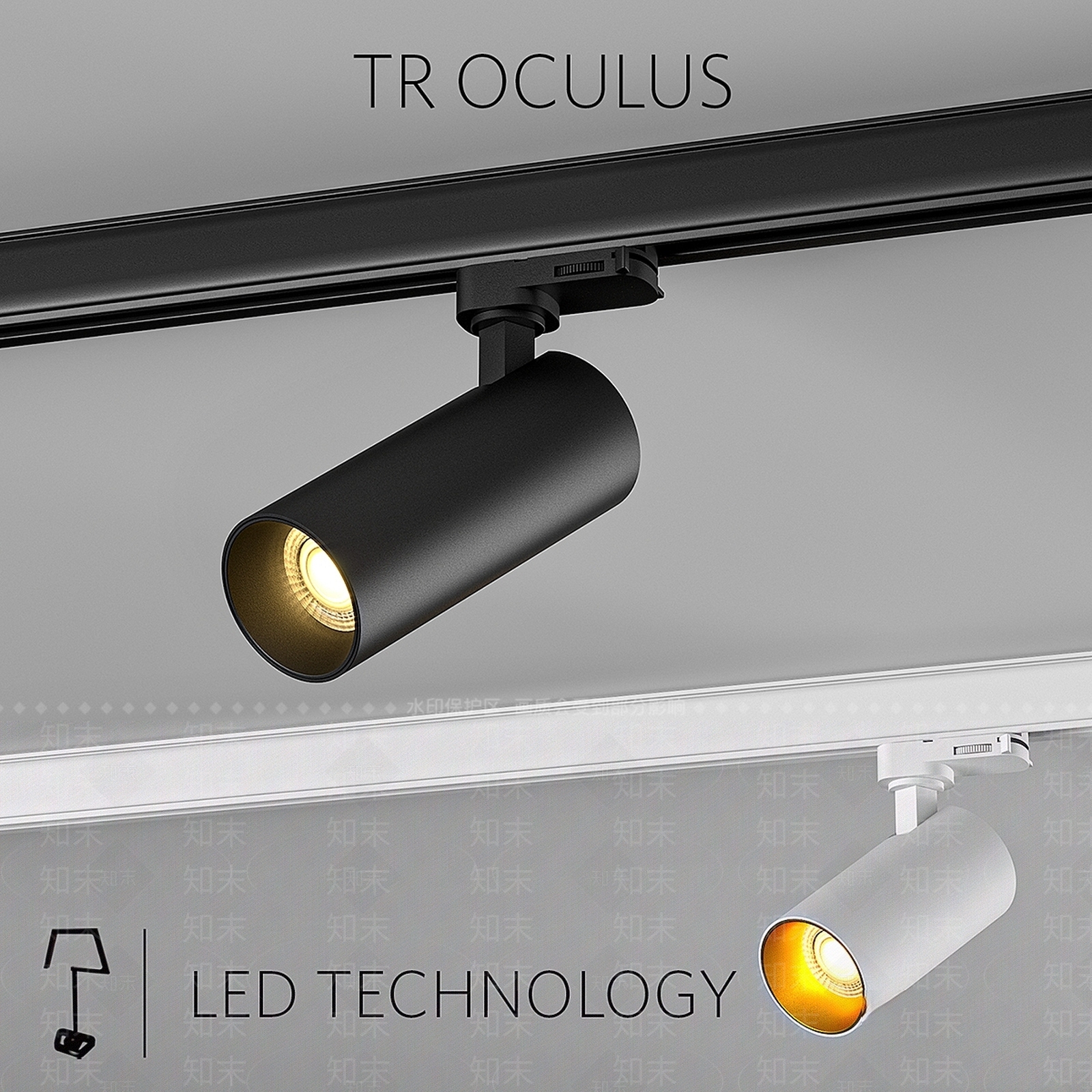 筒灯射灯组合3D模型下载【ID:1195561946】