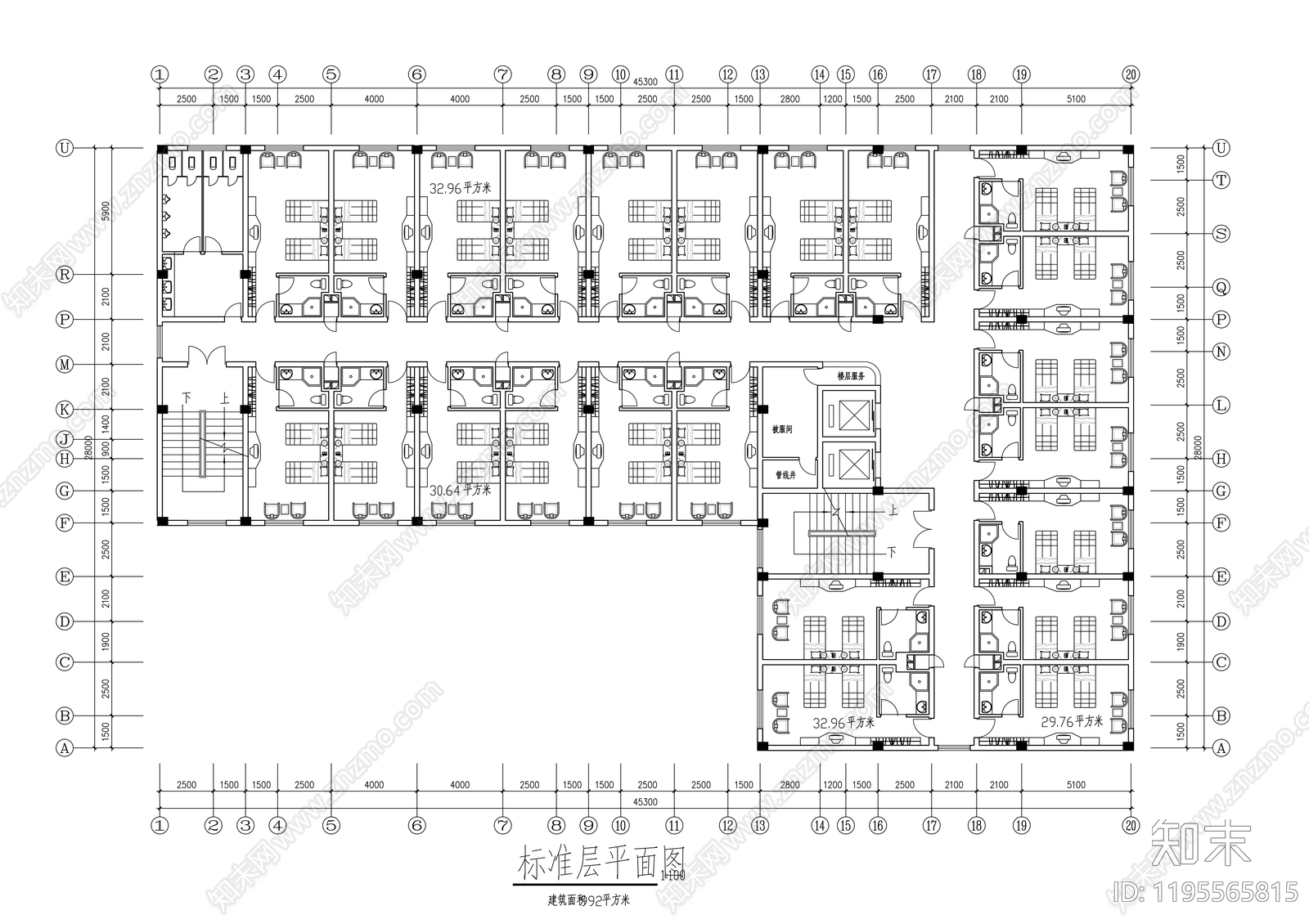 建筑平面布置图施工图下载【ID:1195565815】