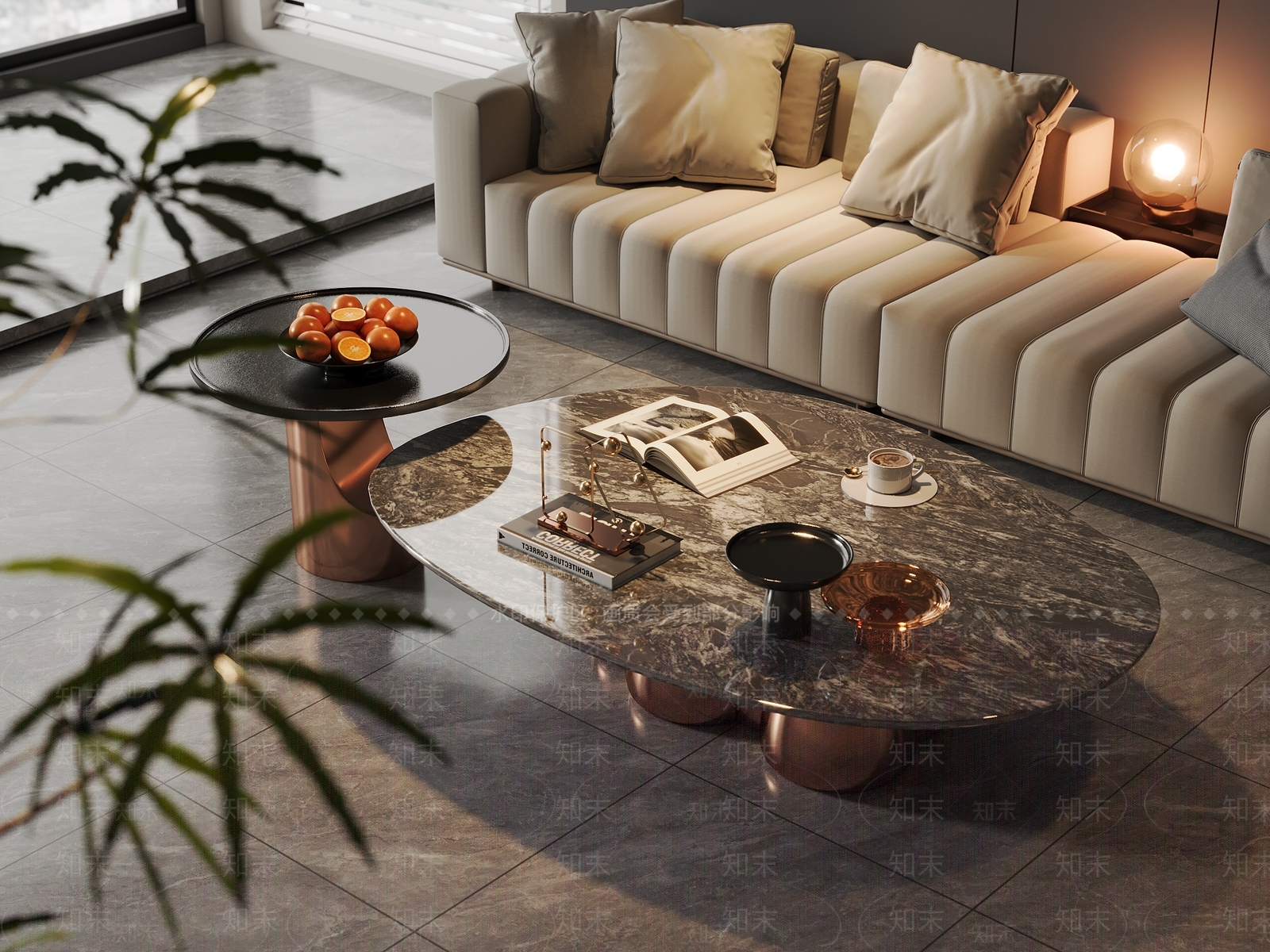 现代意式茶几SU模型下载【ID:1195566799】
