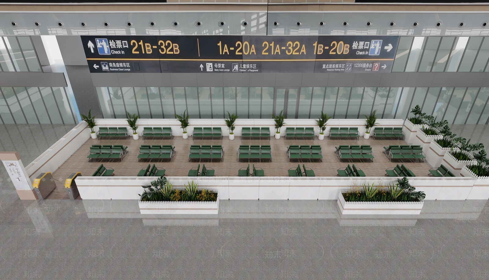 现代车站3D模型下载【ID:1195568529】