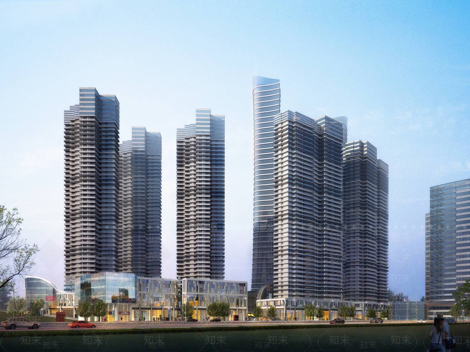 现代办公楼3D模型下载【ID:1195568977】
