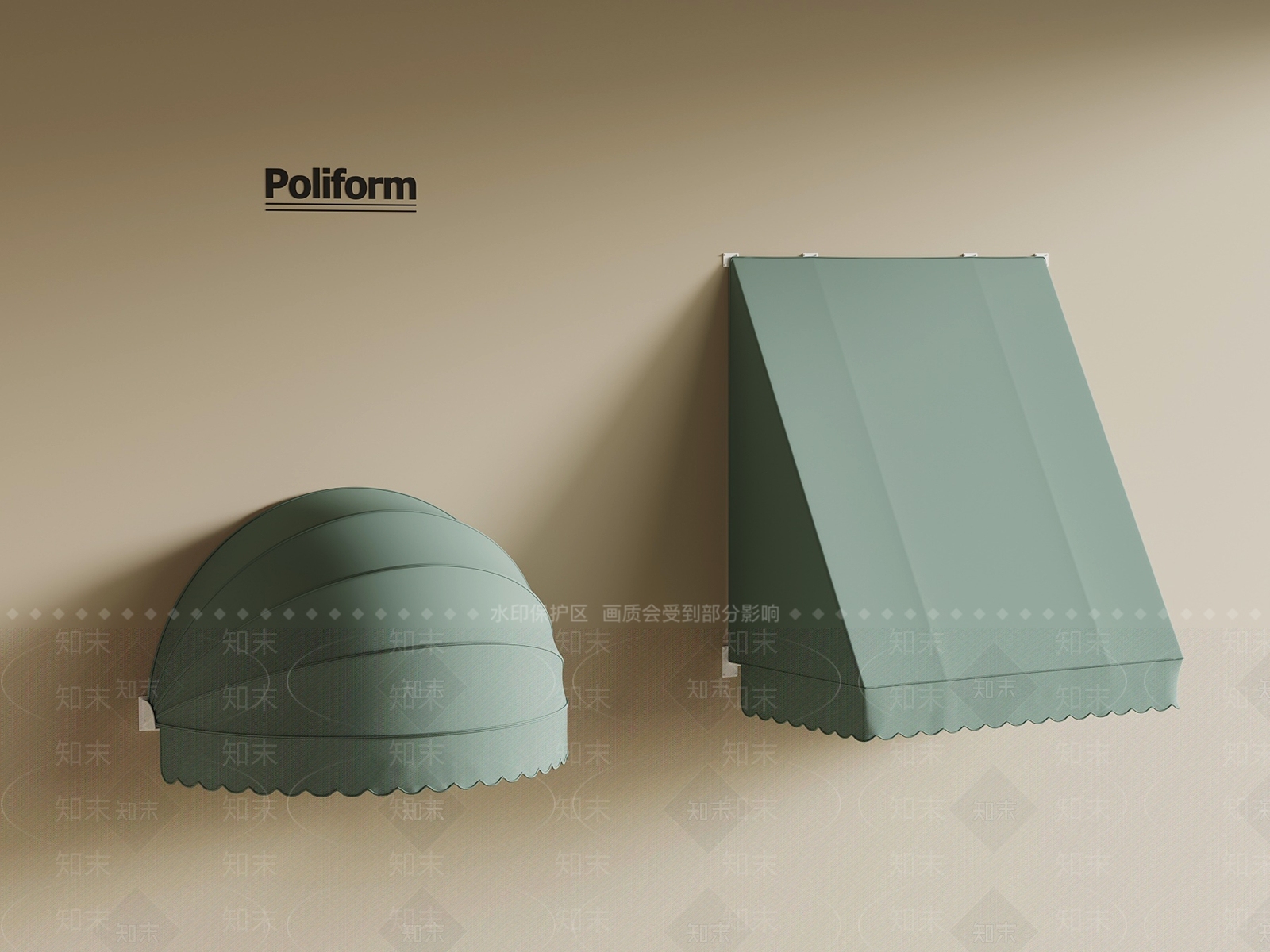 现代雨棚SU模型下载【ID:1195572358】