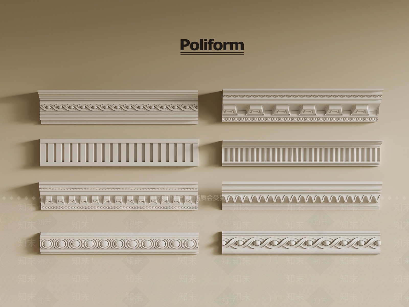 法式线条3D模型下载【ID:1195574450】