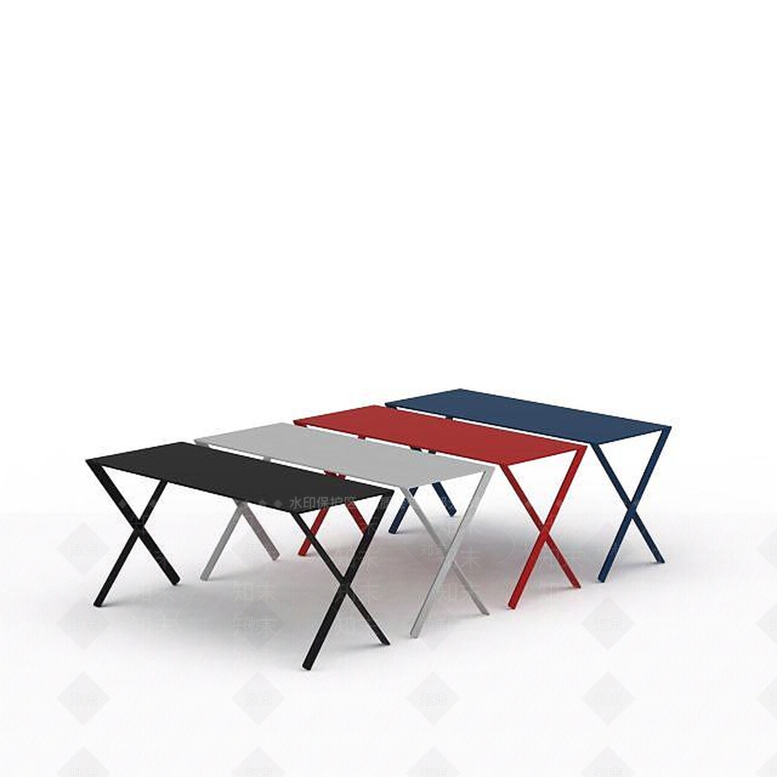 现代书桌3D模型下载【ID:1199935624】