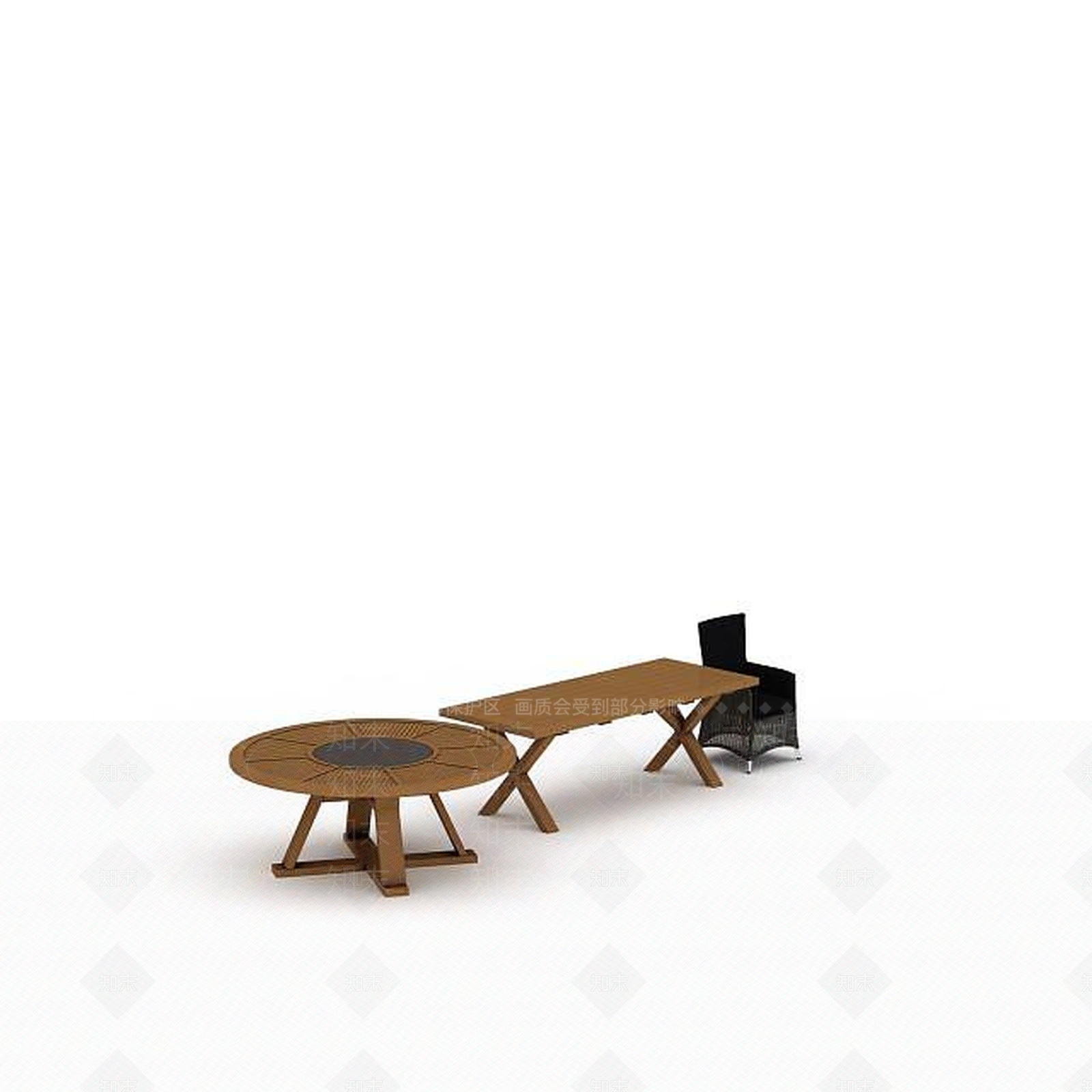 现代书桌椅3D模型下载【ID:1195579731】