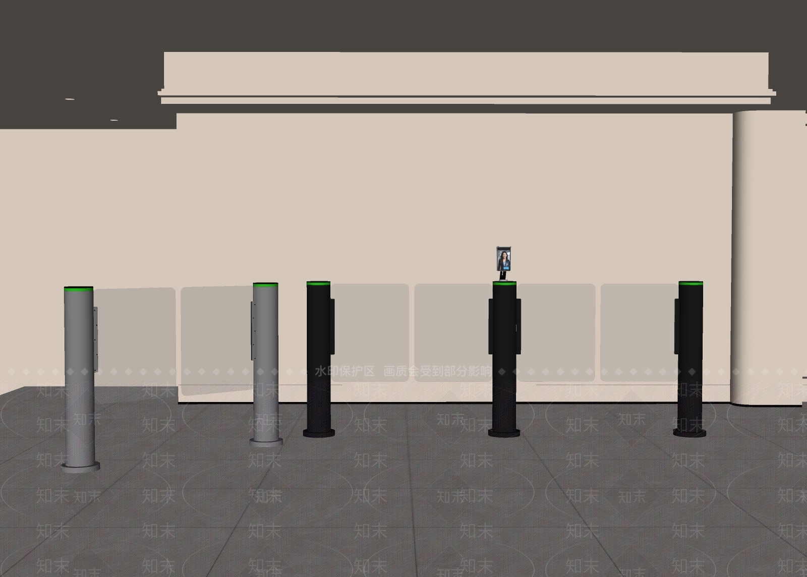 门禁SU模型下载【ID:1195581351】
