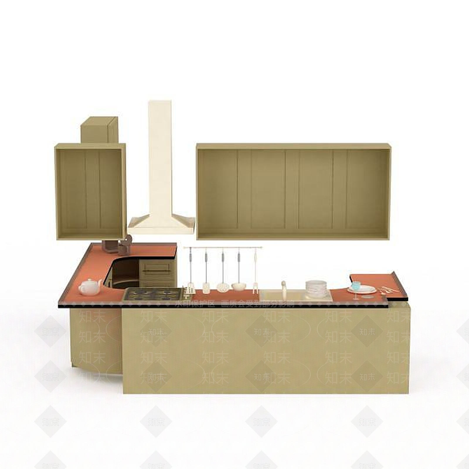 现代衣柜3D模型下载【ID:1199935323】