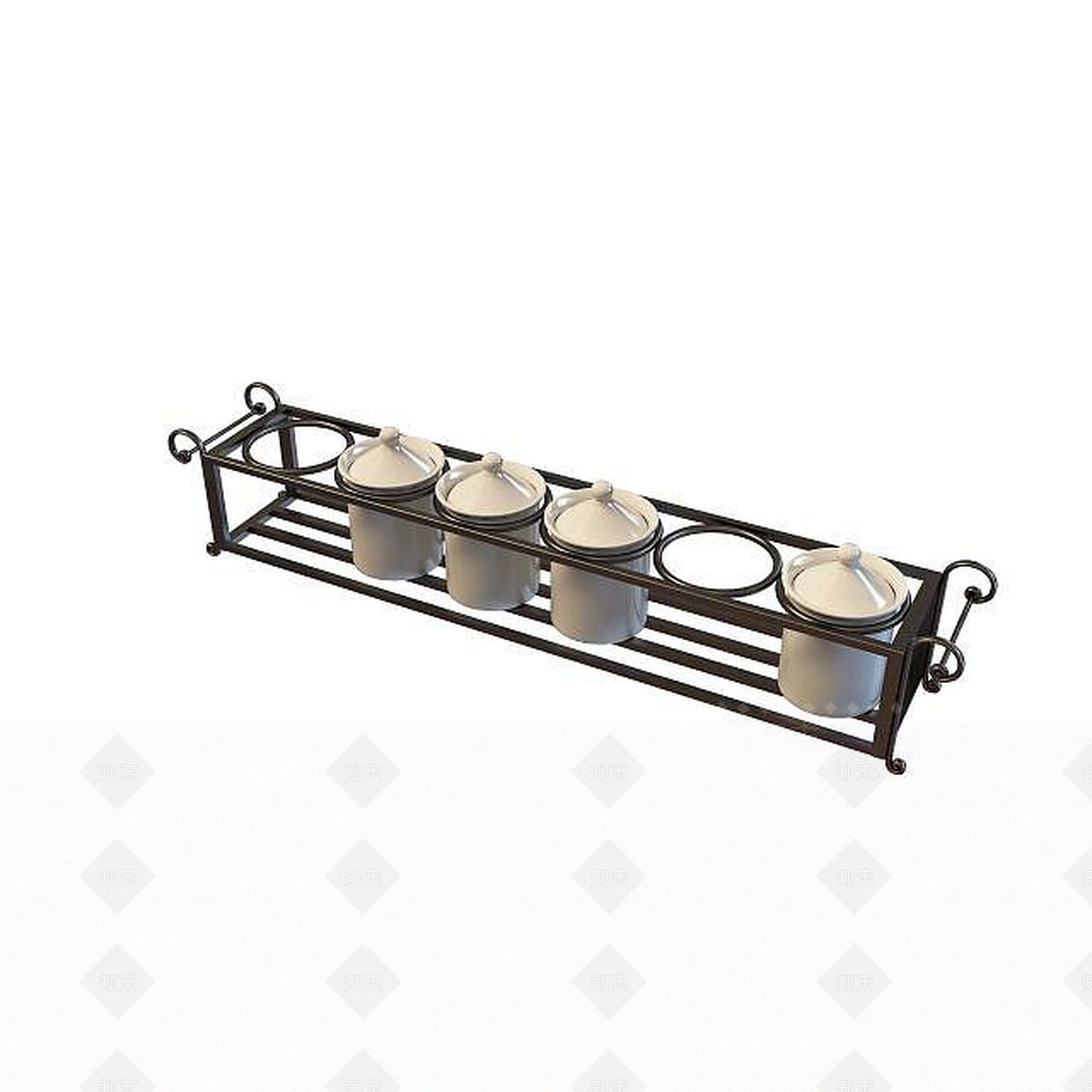 现代陶瓷调料瓶3D模型下载【ID:1195581965】
