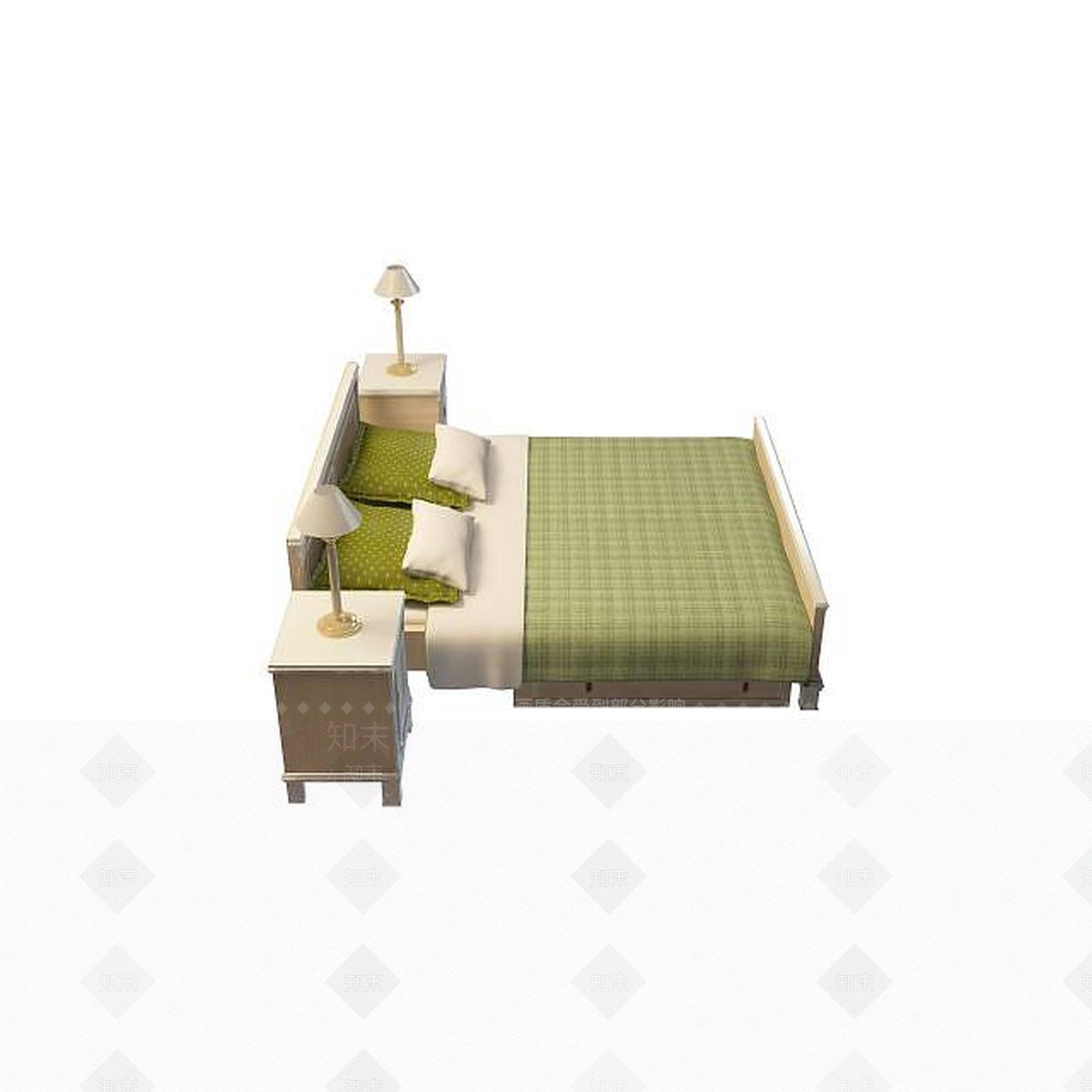 现代简约儿童床3D模型下载【ID:1195582244】