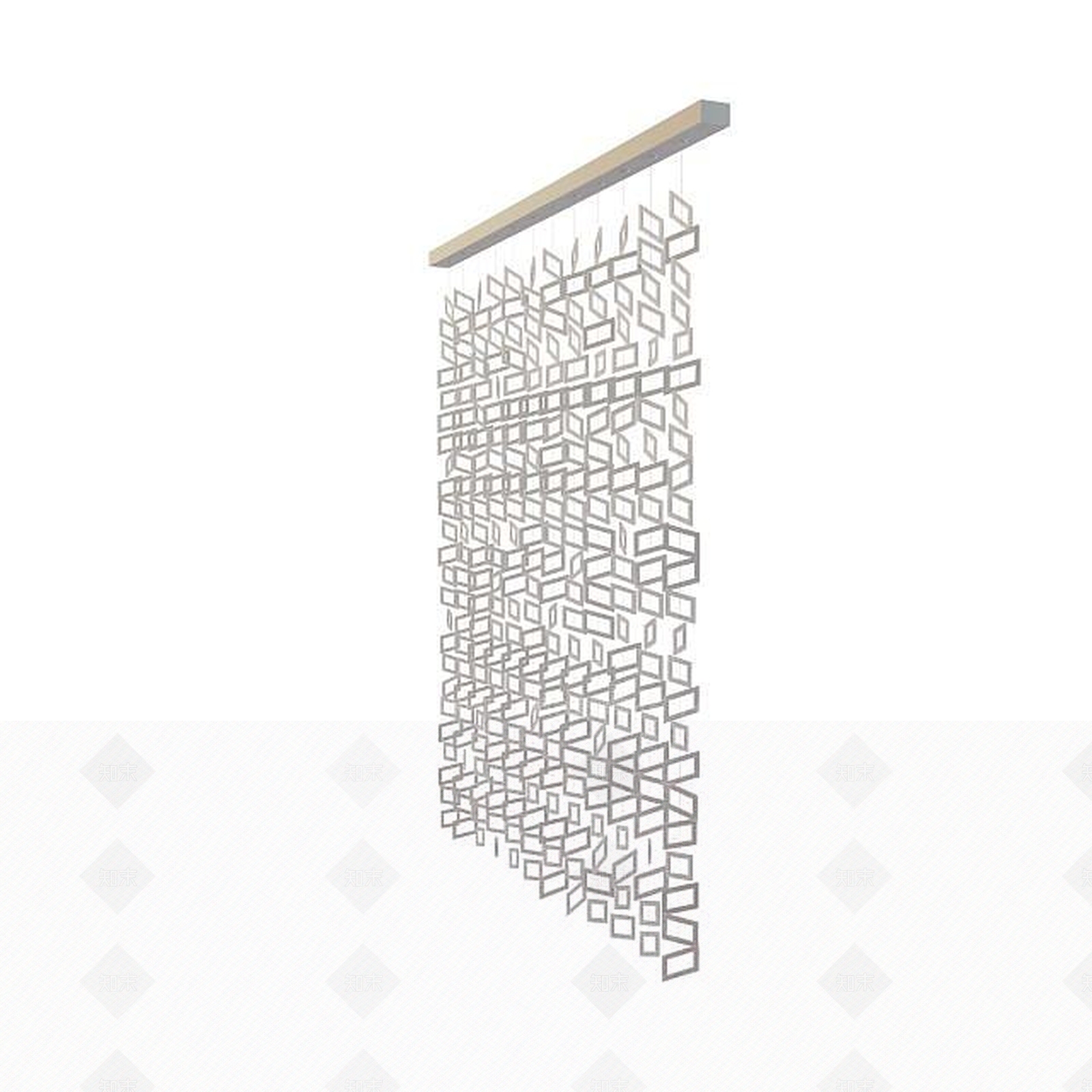 现代简约珠帘3D模型下载【ID:1195583154】