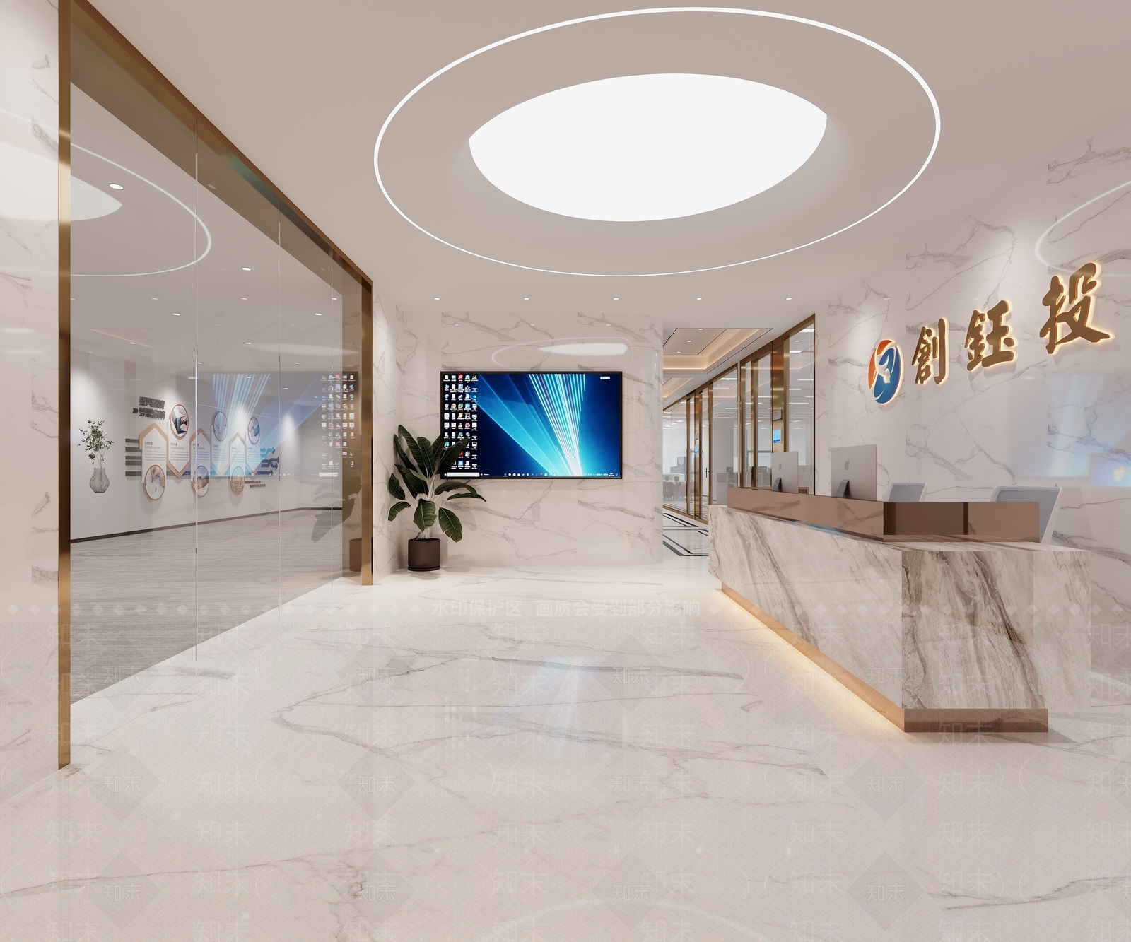 现代简约其他办公空间3D模型下载【ID:1195585255】
