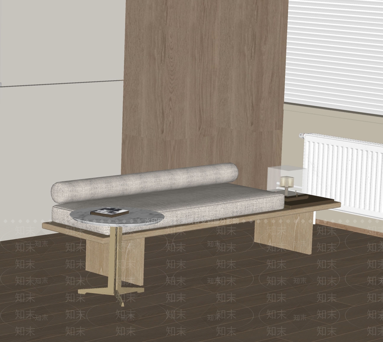 现代沙发凳SU模型下载【ID:1195584204】