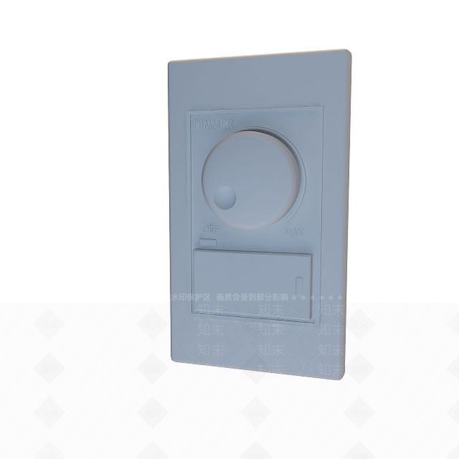 现代白色开关3D模型下载【ID:1195584279】