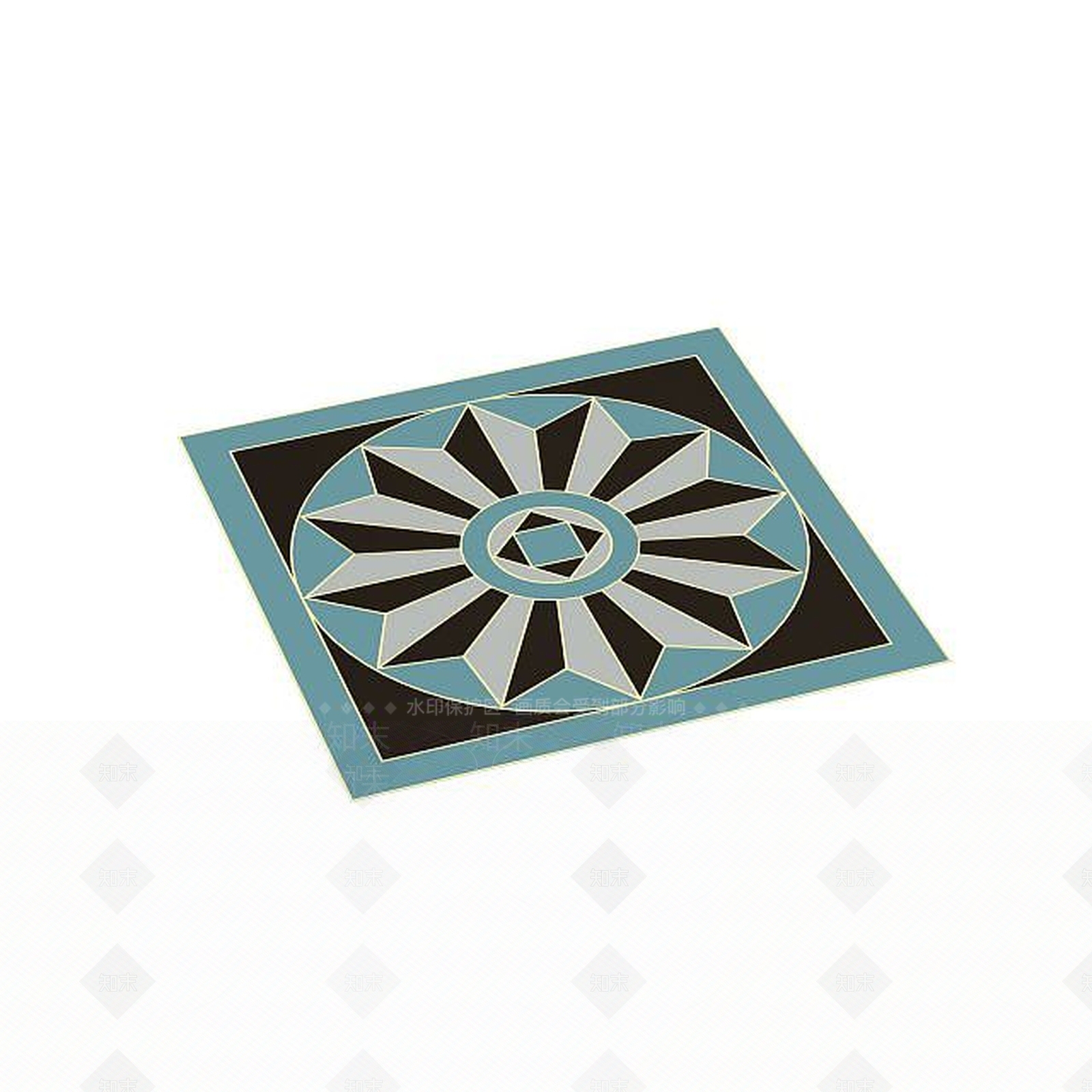 现代客厅装饰地毯3D模型下载【ID:1195584336】