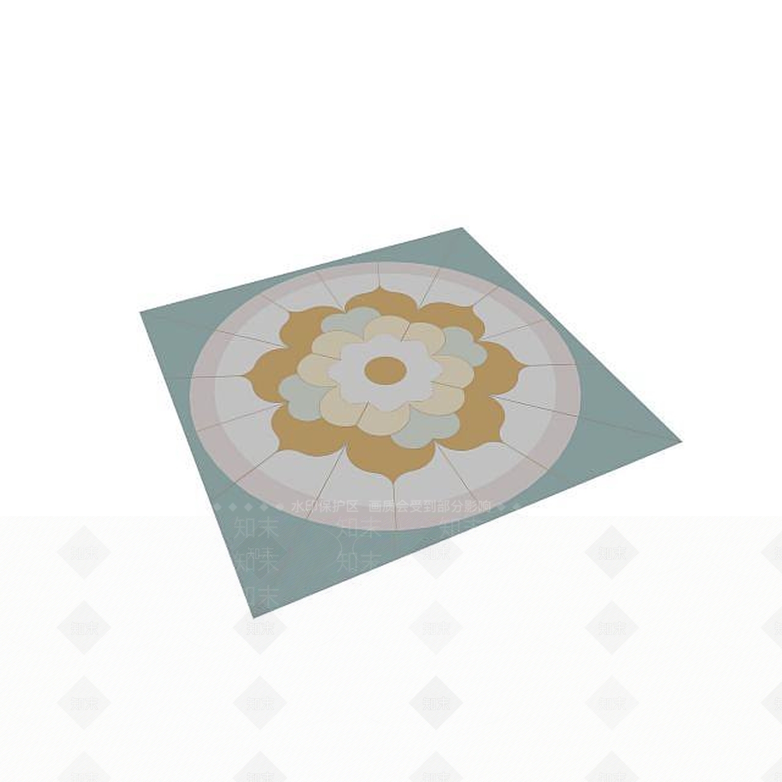 现代简约地毯3D模型下载【ID:1195584423】