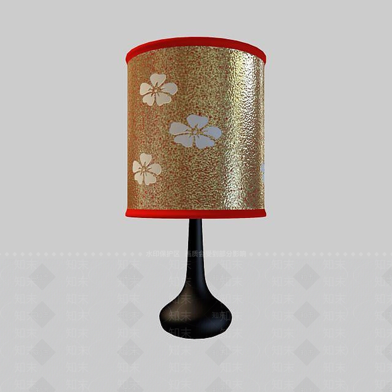 现代风格婚房台灯3D模型下载【ID:1195585523】