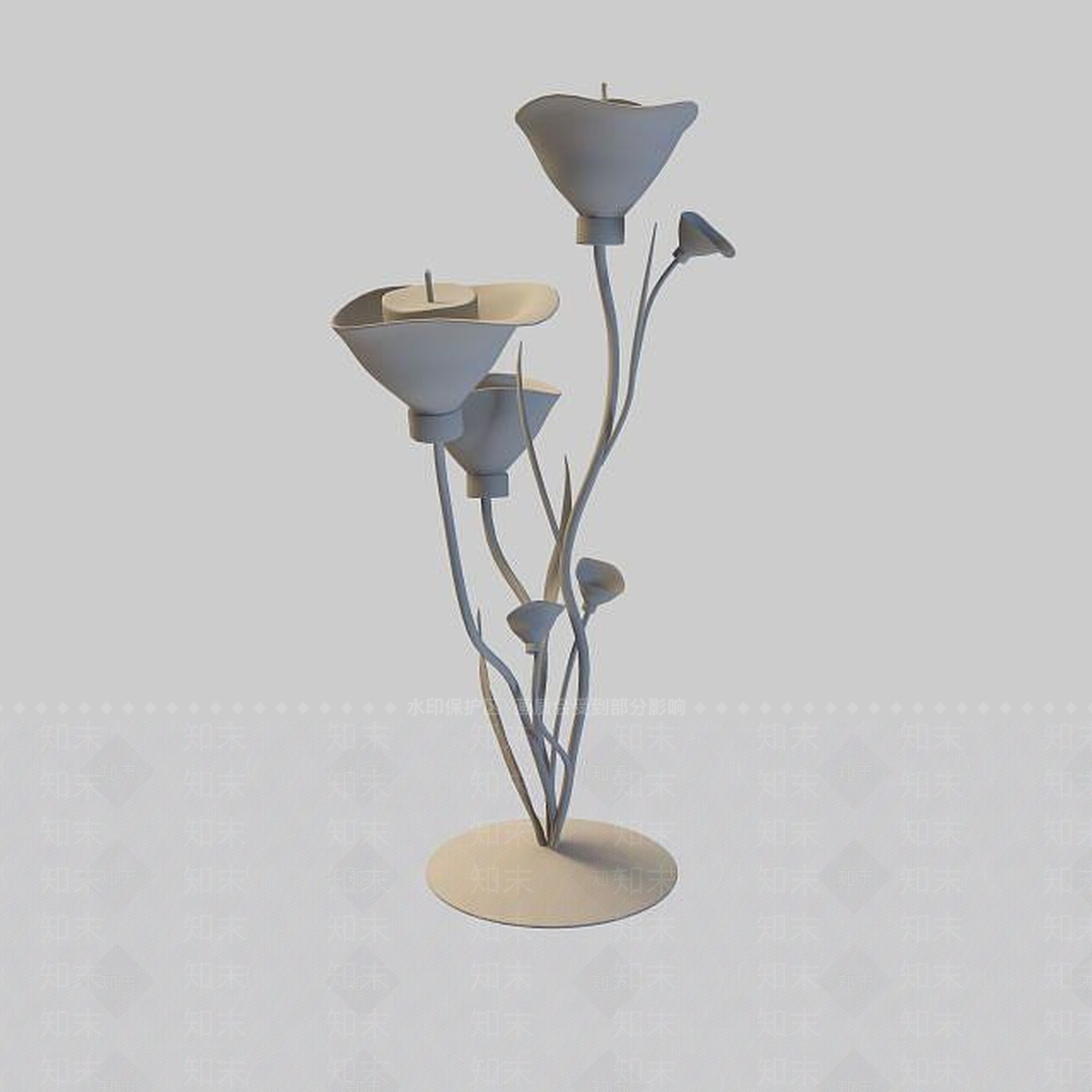 现代树形台灯3D模型下载【ID:1195585601】