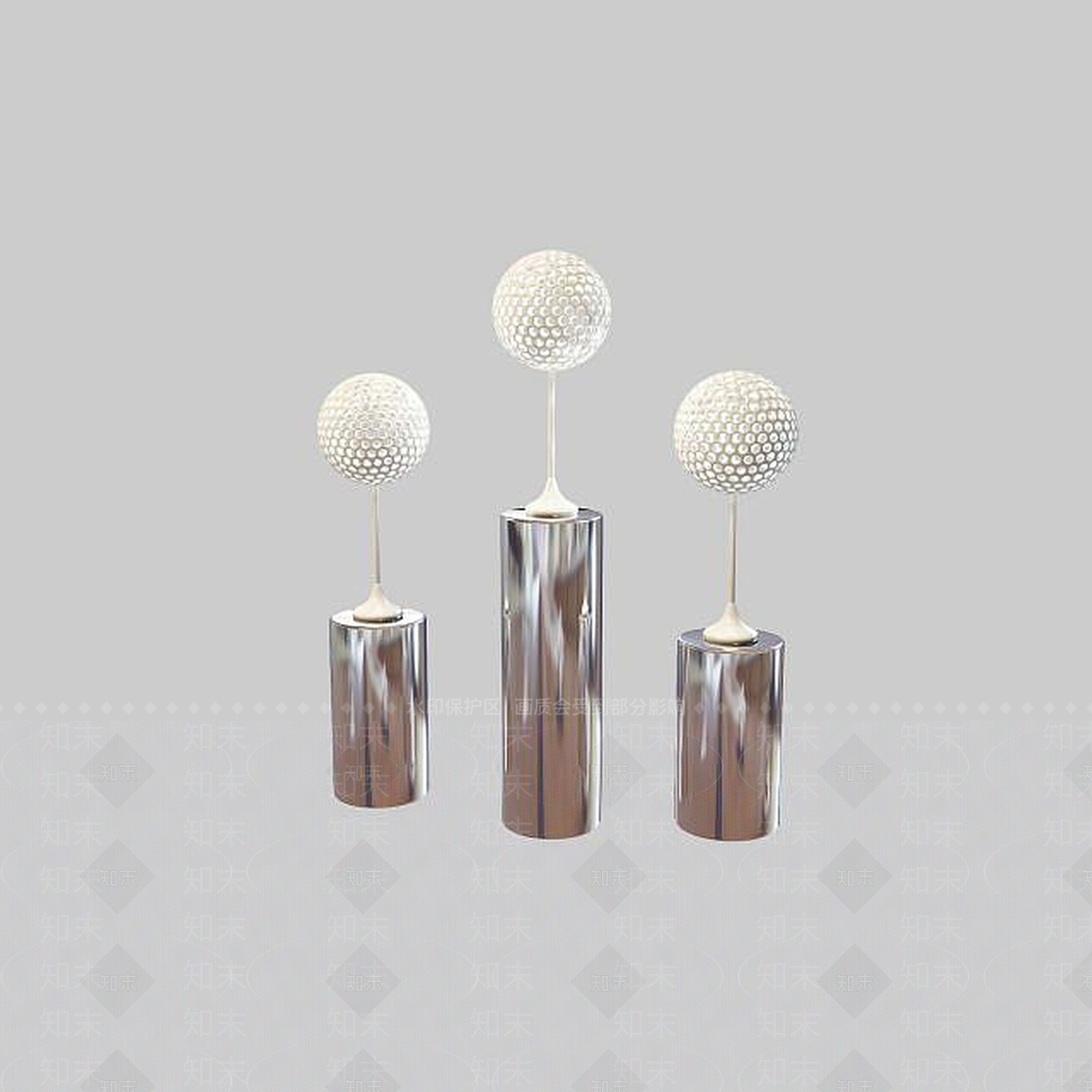 现代台灯组合3D模型下载【ID:1195585720】
