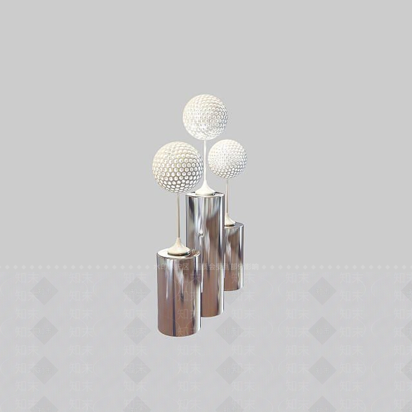 现代台灯组合3D模型下载【ID:1195585720】