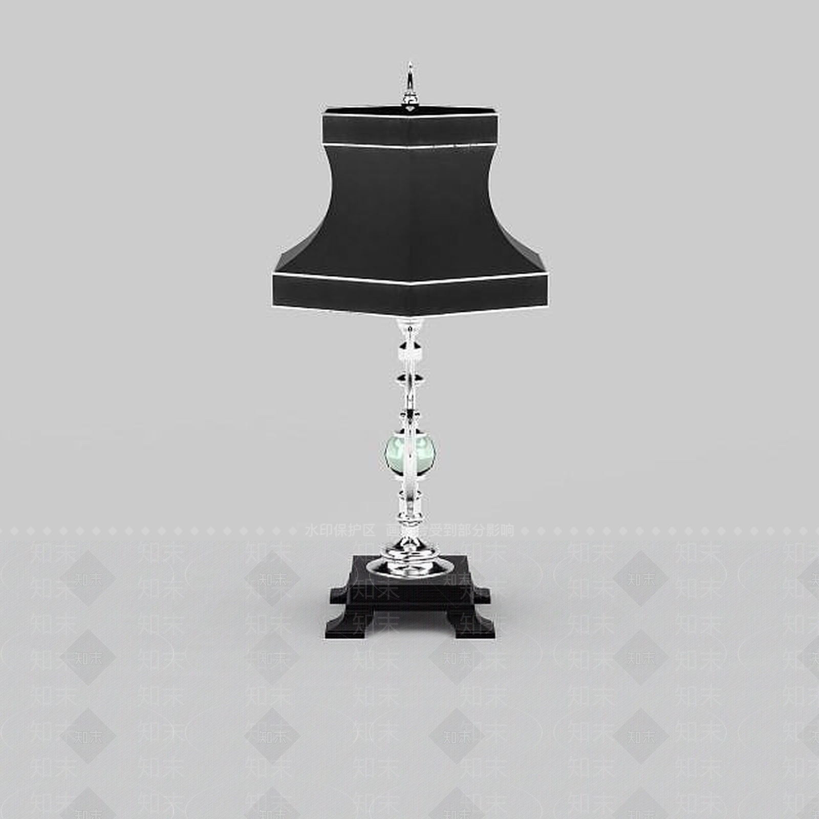 现代古典台灯3D模型下载【ID:1195587430】