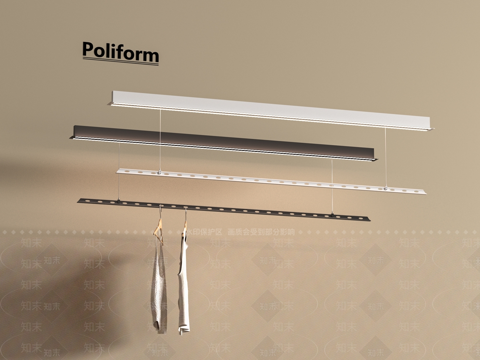 晾衣架3D模型下载【ID:1195588147】