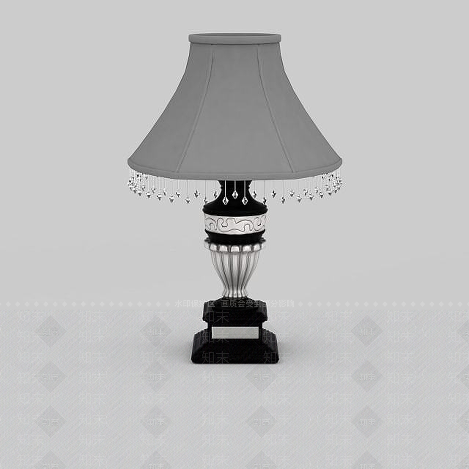 欧式古典欧式台灯3D模型下载【ID:1195588212】