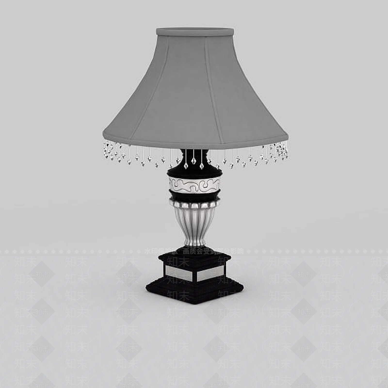 欧式古典欧式台灯3D模型下载【ID:1195588212】