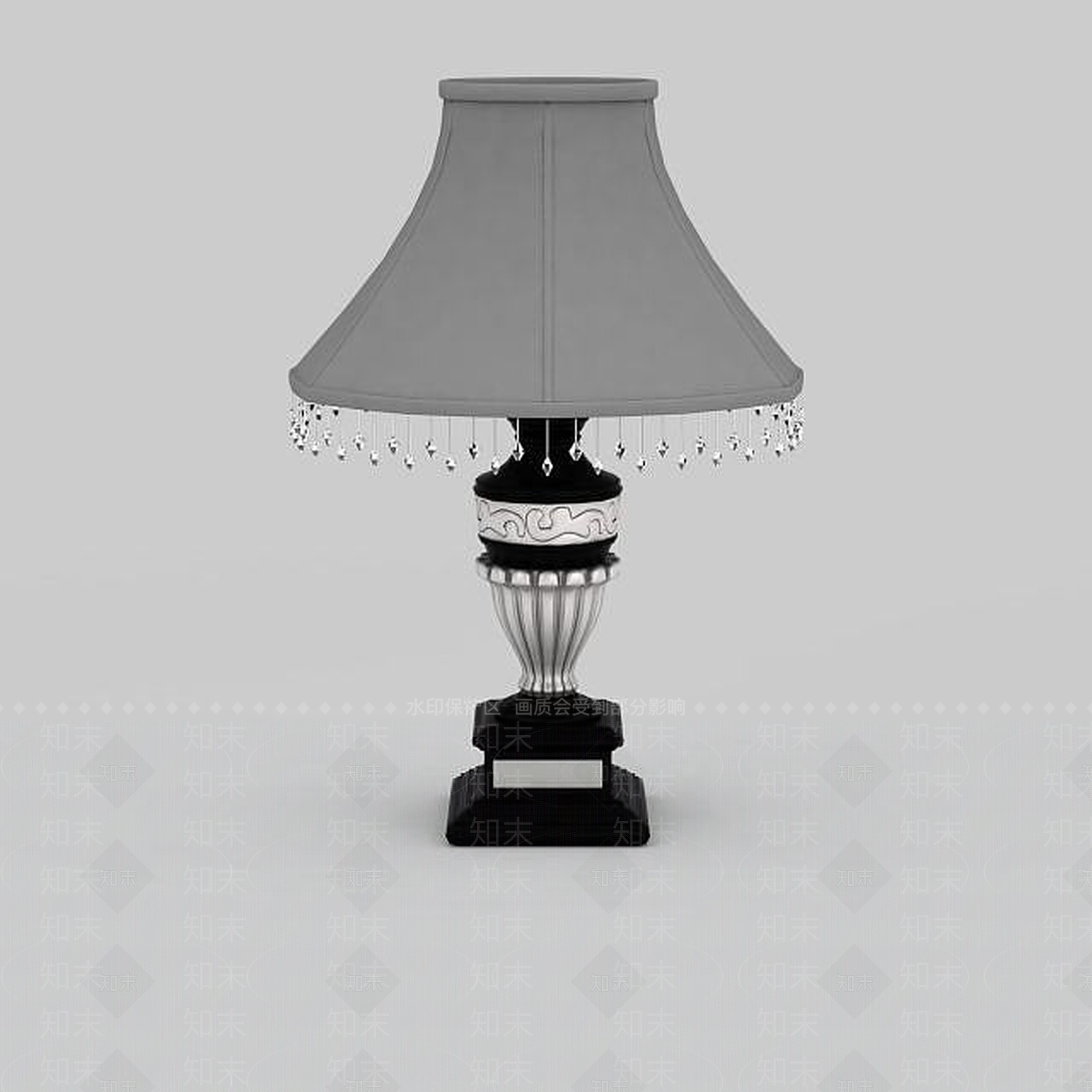 欧式古典欧式台灯3D模型下载【ID:1195588212】